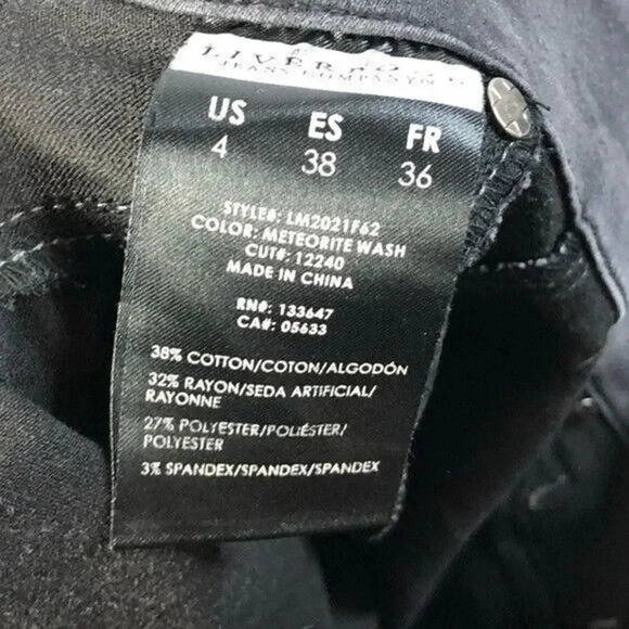 Liverpool Jeans The Denim Legging Meteorite Gray Wash Jegging 4 - Picture 6 of 6